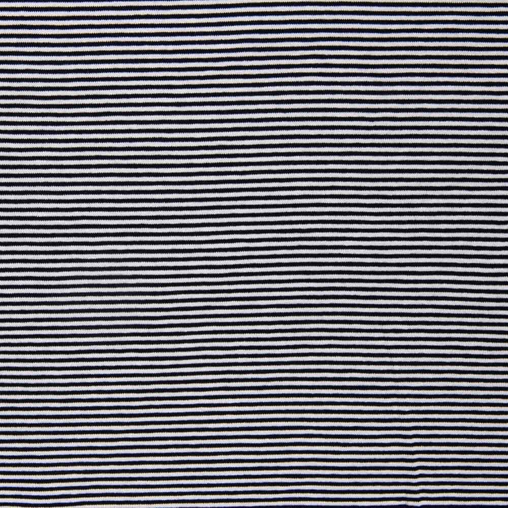 Malha Viscose Listras Mini Preto - Ribes y Casals