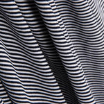 Malha Viscose Listras Mini Preto - Ribes y Casals