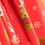 Malha Algodão Rena Vermelho Natal - Ribes y Casals