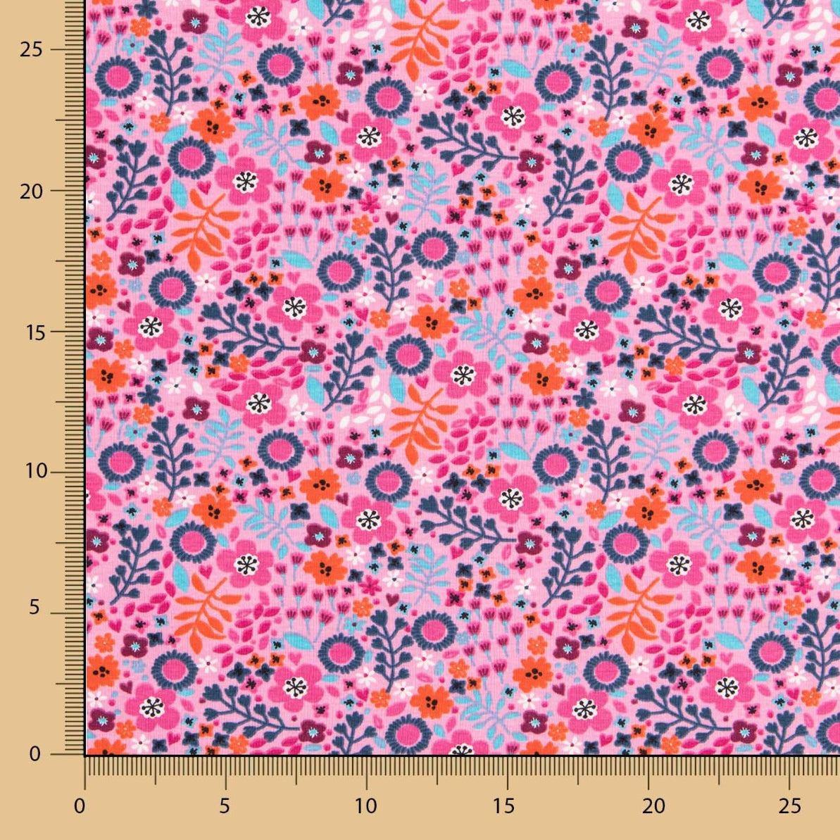 Malha Algodão Selva Rosa - Ribes y Casals