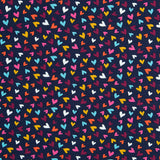 Malha Algodão Corações Roxo - Ribes y Casals