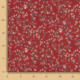 Malha Angora Flores Folclóricas Vermelhas - Ribes y Casals