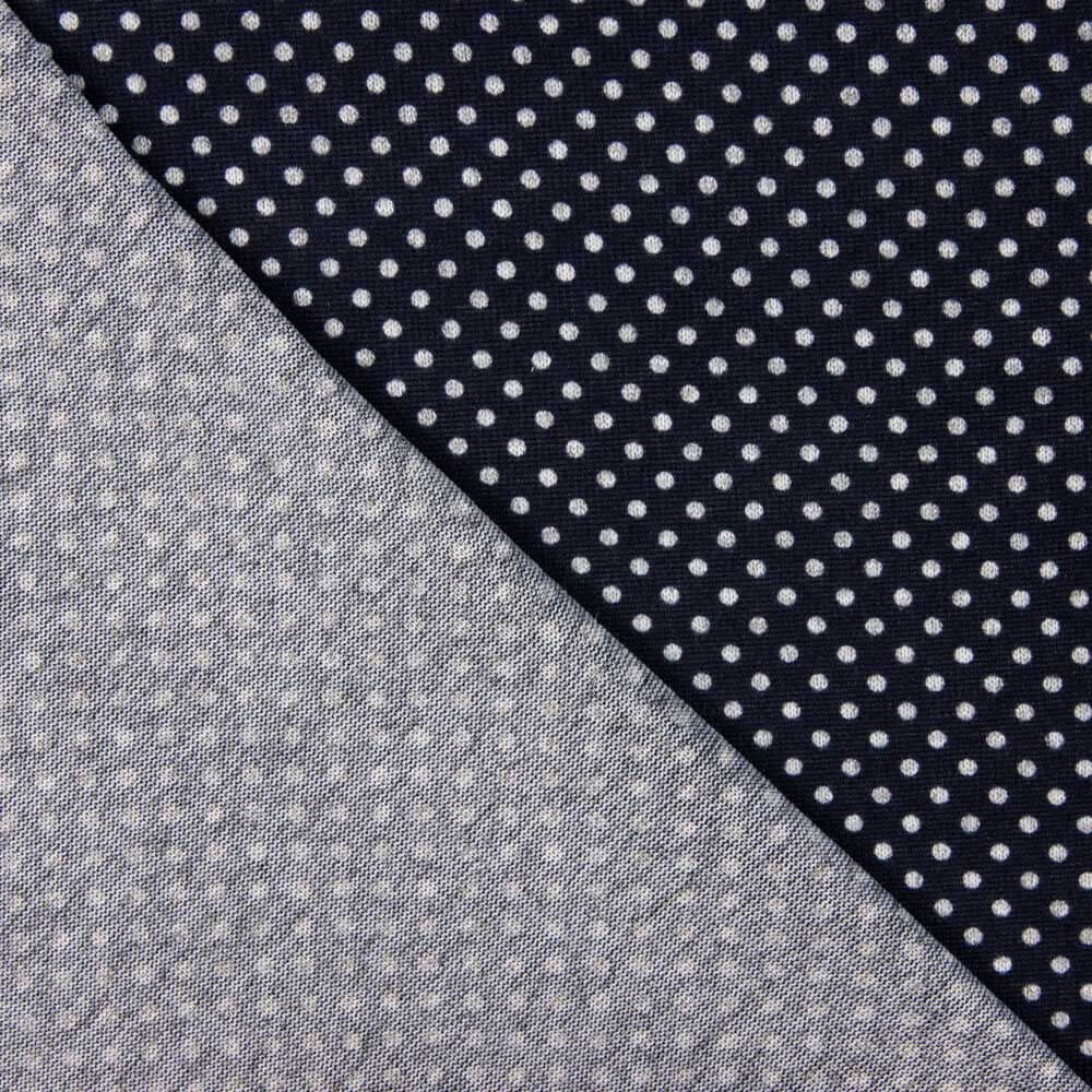 Malha Angora Bolinhas Marinho - Ribes y Casals