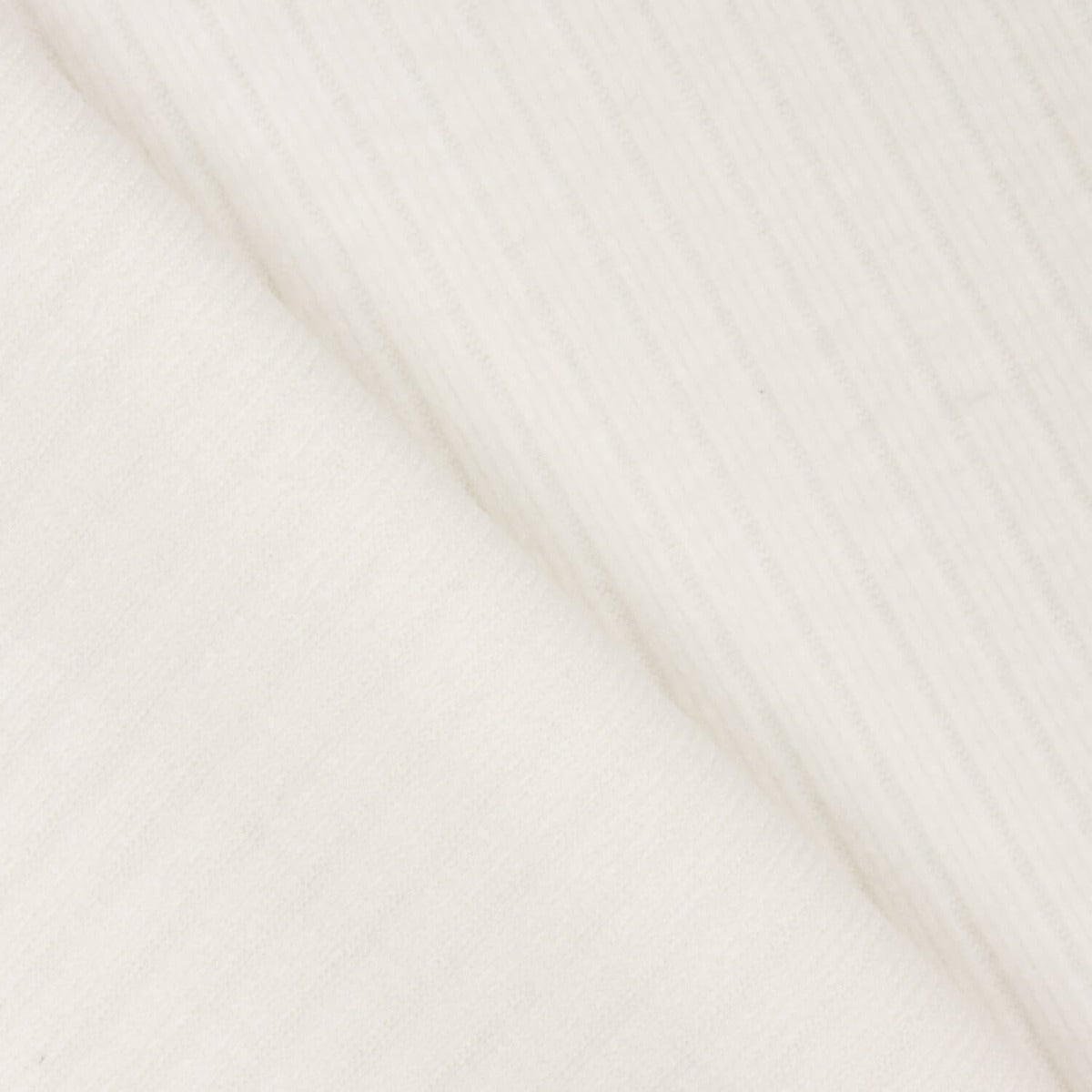 Malha Canelada com Efeito Veludo Branco - Ribes y Casals