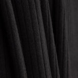 Malha Canelada com Efeito Veludo Preto - Ribes y Casals