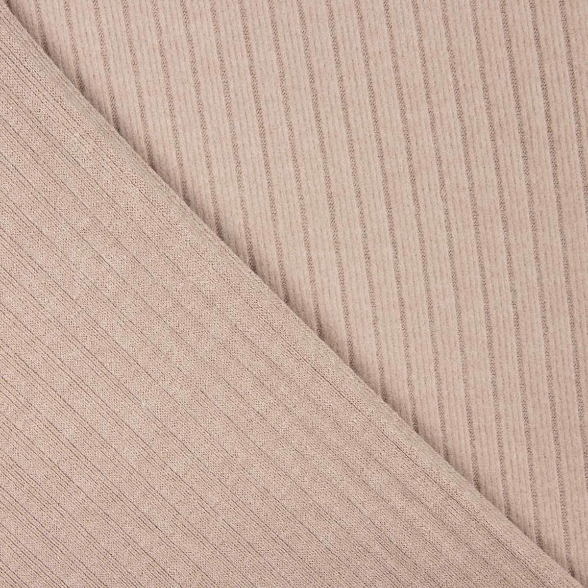 Malha Canelada com Efeito Veludo Rosa Claro - Ribes y Casals