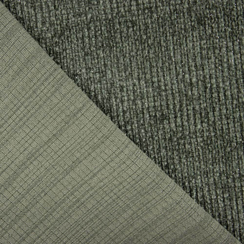 Malha Tricot Lurex Verde Escuro - Ribes y Casals