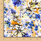 Malha Viscose Floral Lilás - Ribes y Casals