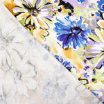 Malha Viscose Floral Lilás - Ribes y Casals