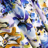 Malha Viscose Floral Lilás - Ribes y Casals