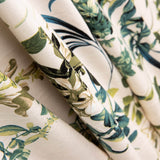 Malha Viscose Floral Branca - Ribes y Casals