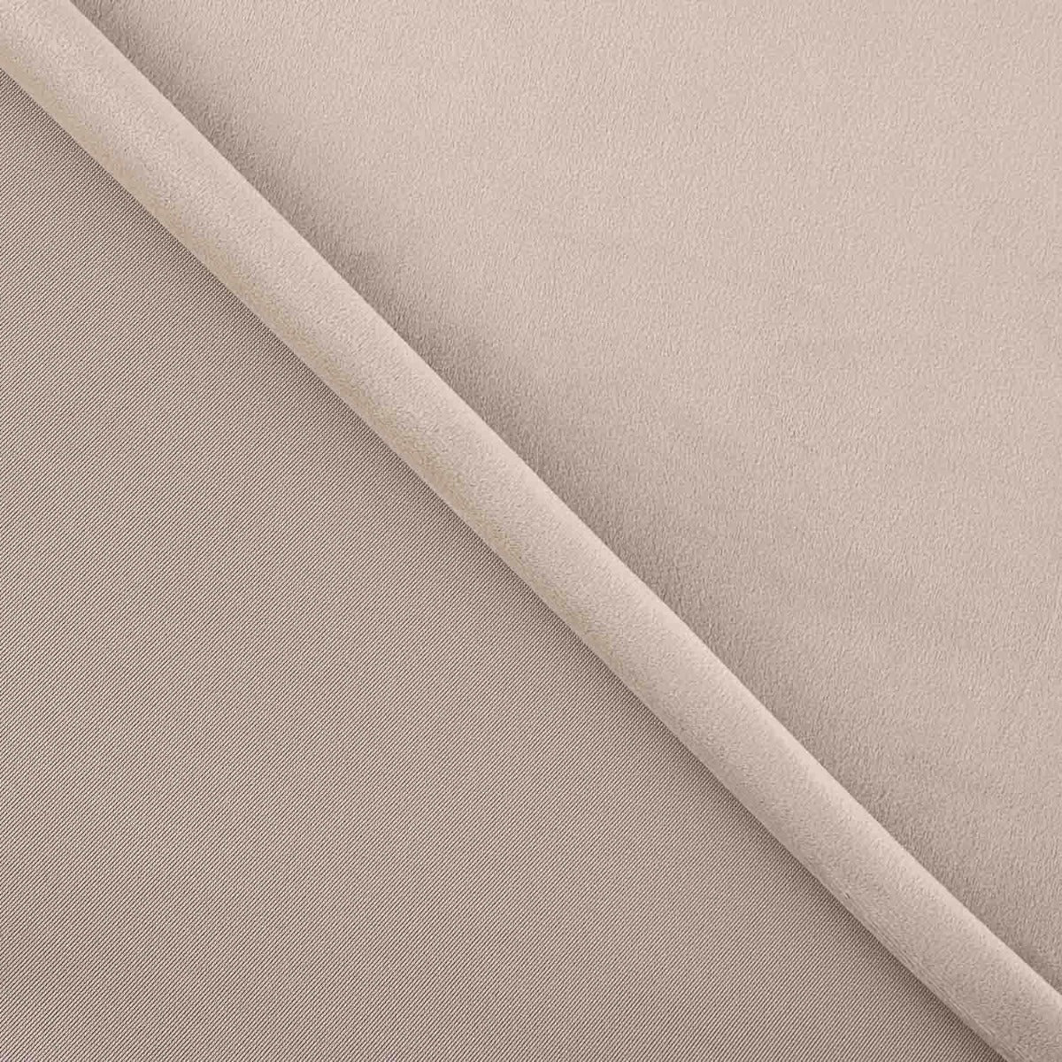 Malha de Veludo Bielástico Cinza Suave - Ribes y Casals