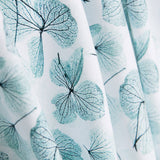 Malha de Pelúcia Floral Água-Marinha Oeko-Tex® - Ribes y Casals