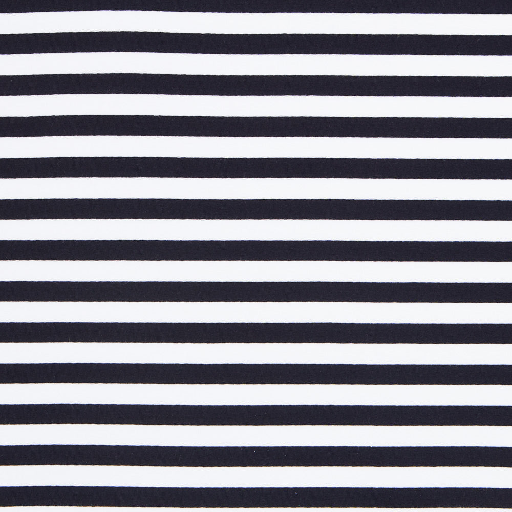 Malha de Pelúcia Listras Azul Escuro - Ribes y Casals