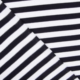 Malha de Pelúcia Listras Azul Escuro - Ribes y Casals