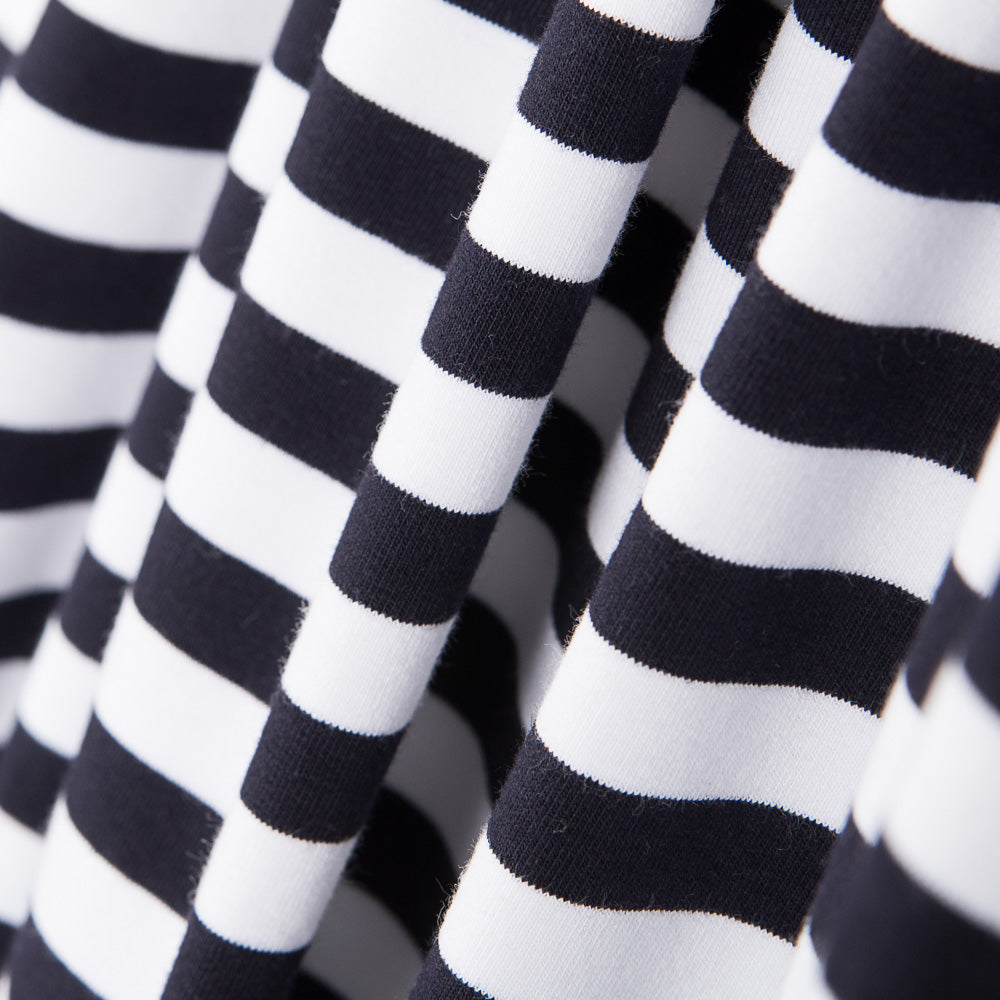 Malha de Pelúcia Listras Azul Escuro - Ribes y Casals