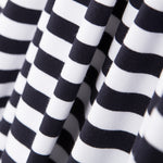 Malha de Pelúcia Listras Azul Escuro - Ribes y Casals