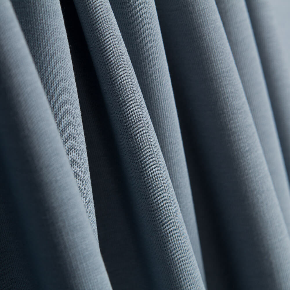 Malha Pelúcia Orgânico Cinza Azulado - Ribes y Casals