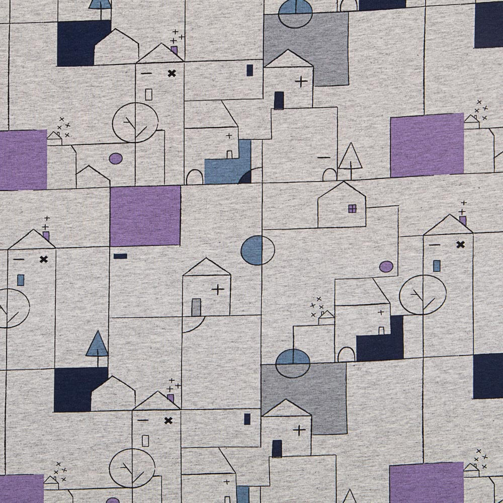 Malha de Felpa Sweater City Landscape - Ribes y Casals