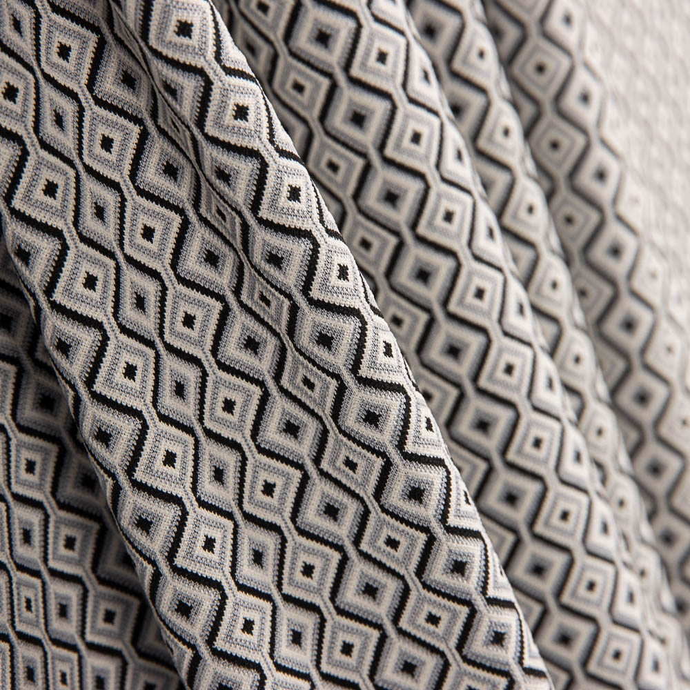 Malha Jacquard Hexa Cinza - Ribes y Casals