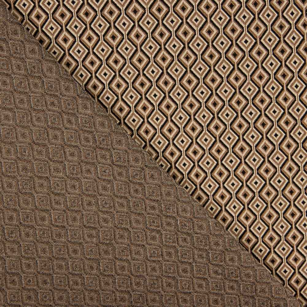 Malha Jacquard Hexa Camel - Ribes y Casals