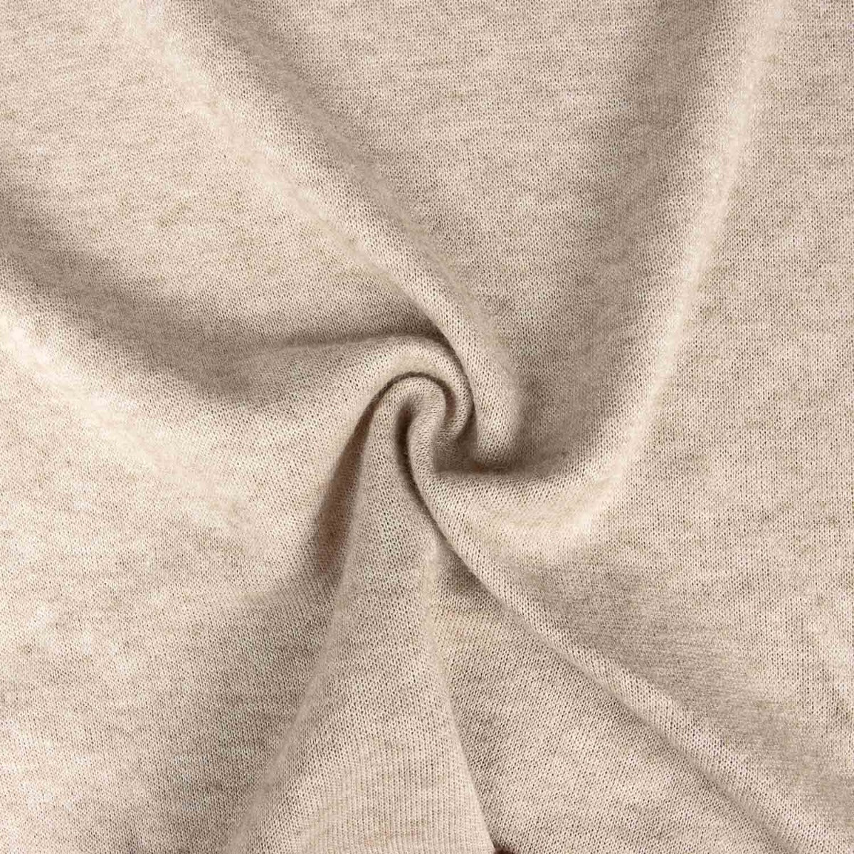 Malha Inglesa com Efeito Angorá Bege - Ribes y Casals