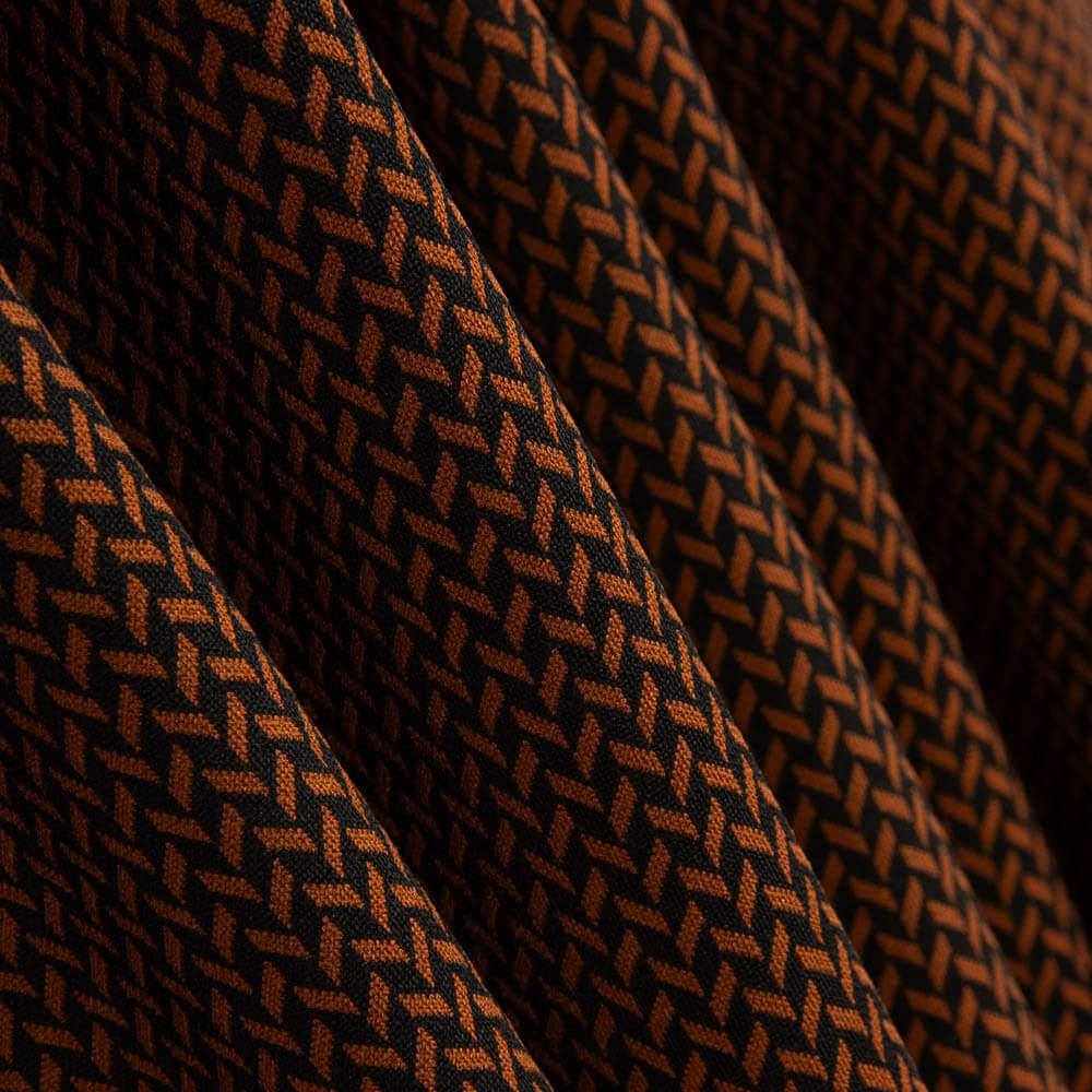 Malha Jacquard Espinha de Peixe Telha - Ribes y Casals