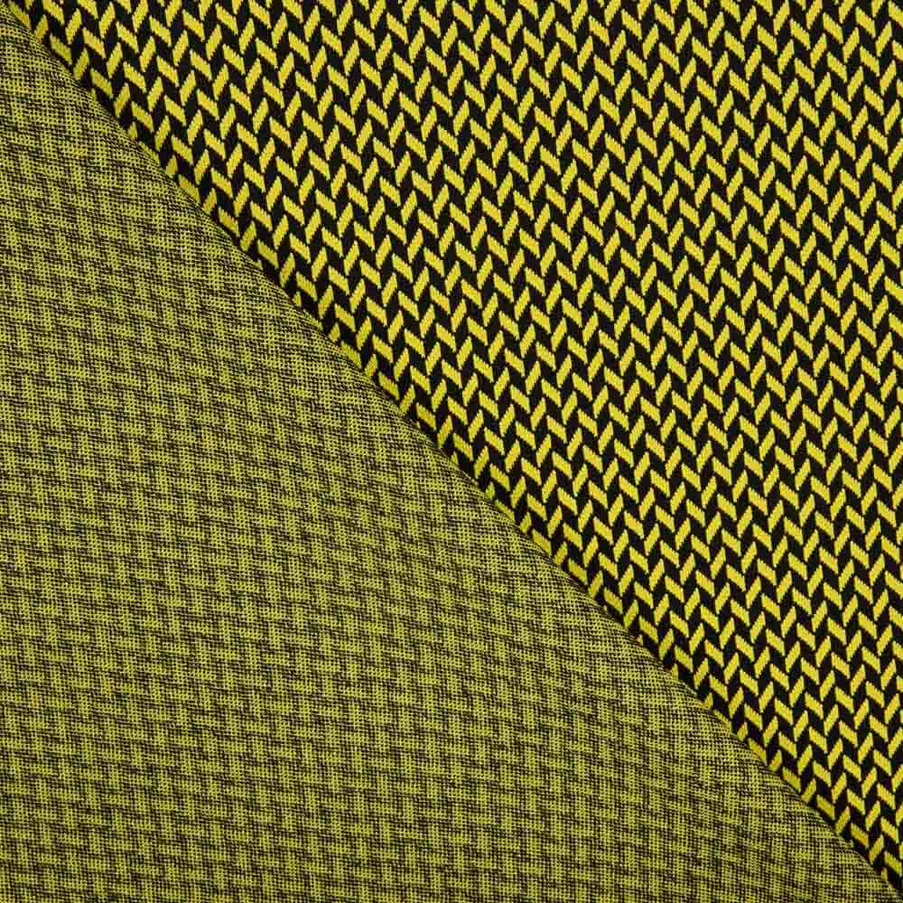 Malha Jacquard Espinha de Peixe Verde - Ribes y Casals