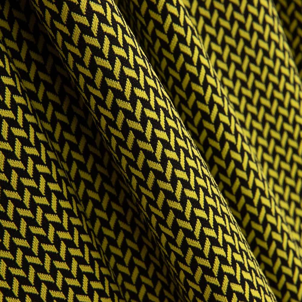 Malha Jacquard Espinha de Peixe Verde - Ribes y Casals