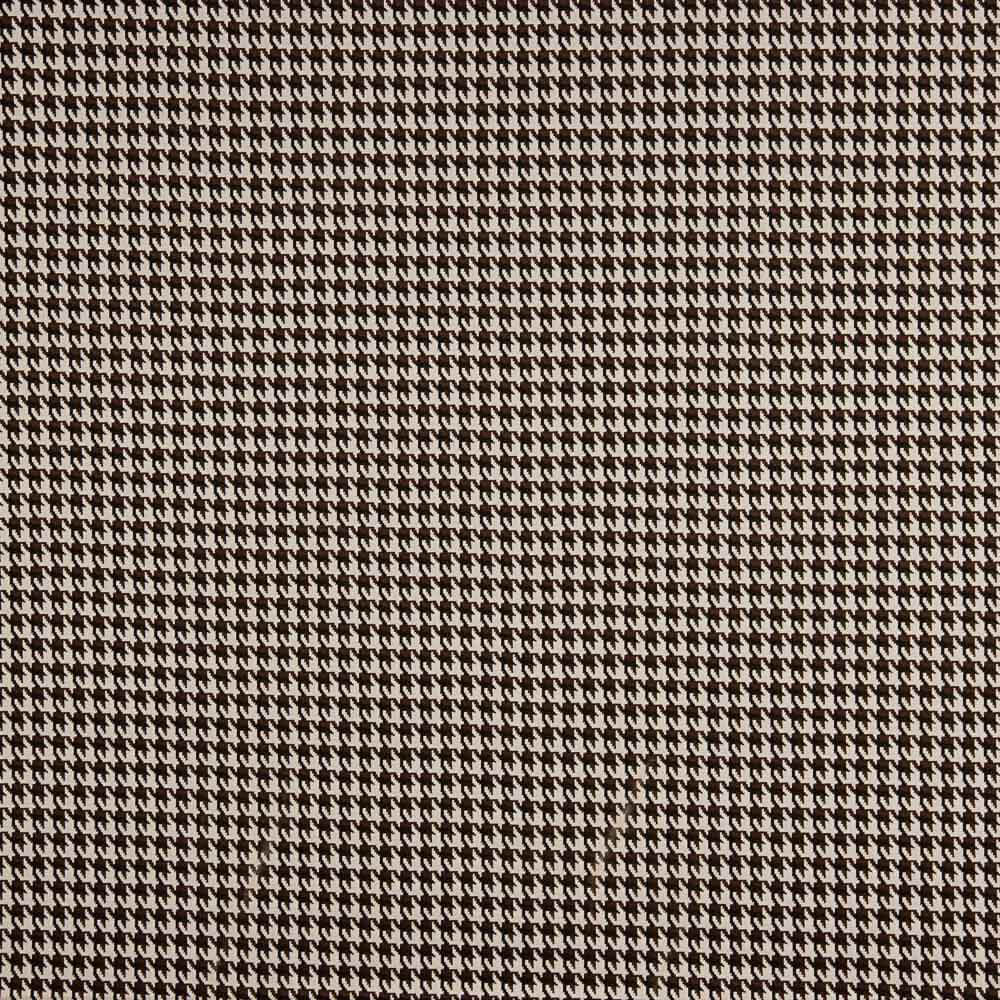 Malha Jacquard Pé de Galo Marrom Choco - Ribes y Casals