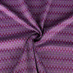Malha Jacquard ZigZag Magenta - Ribes y Casals