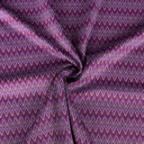 Malha Jacquard ZigZag Magenta - Ribes y Casals