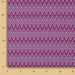 Malha Jacquard ZigZag Magenta - Ribes y Casals