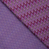 Malha Jacquard ZigZag Magenta - Ribes y Casals