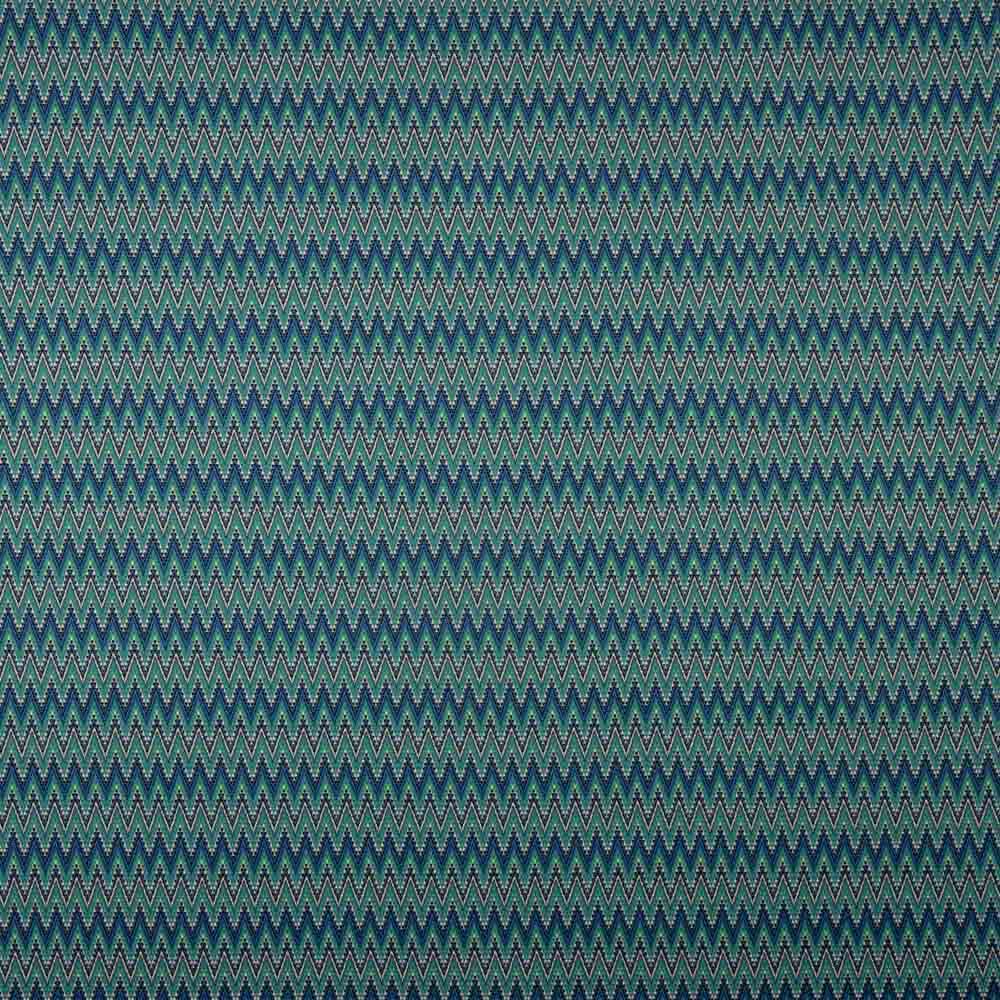 Malha Jacquard ZigZag Verde - Ribes y Casals