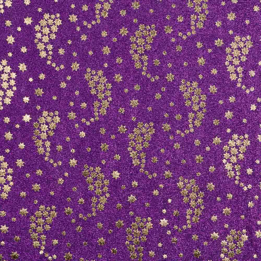 Malha Lamé Púrpura Estrelas - Ribes y Casals