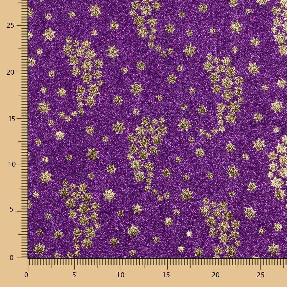 Malha Lamé Púrpura Estrelas - Ribes y Casals