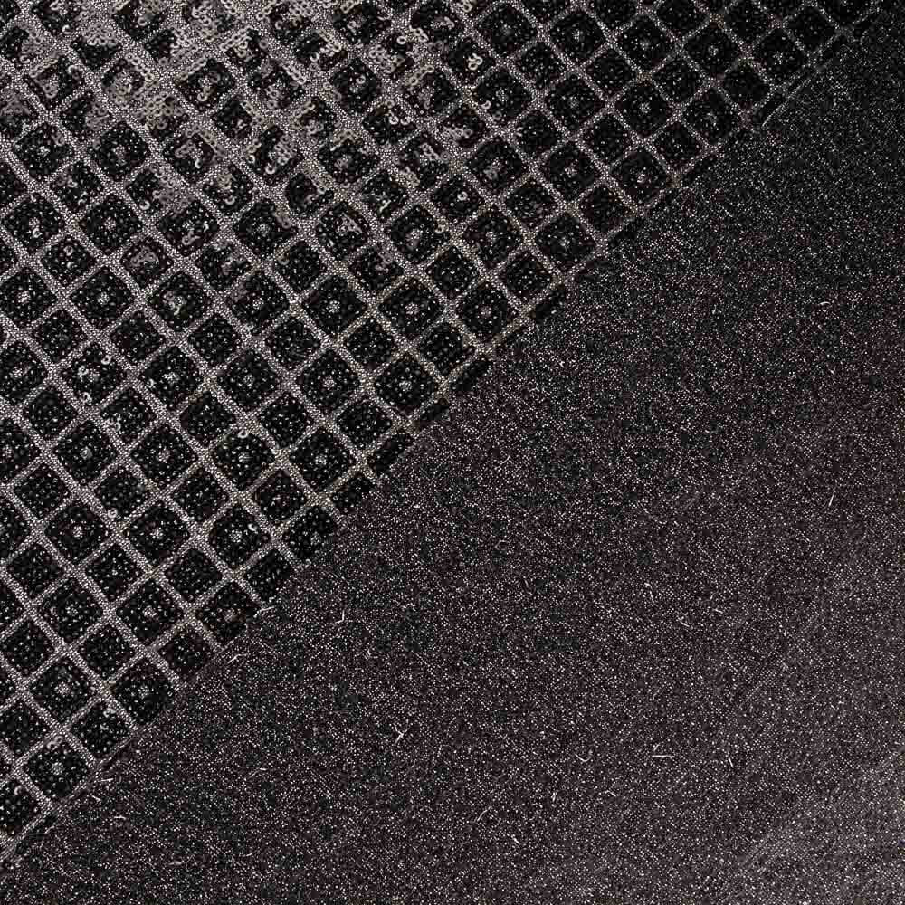 Malha Lamé Prata Xadrez Lantejoulas - Ribes y Casals