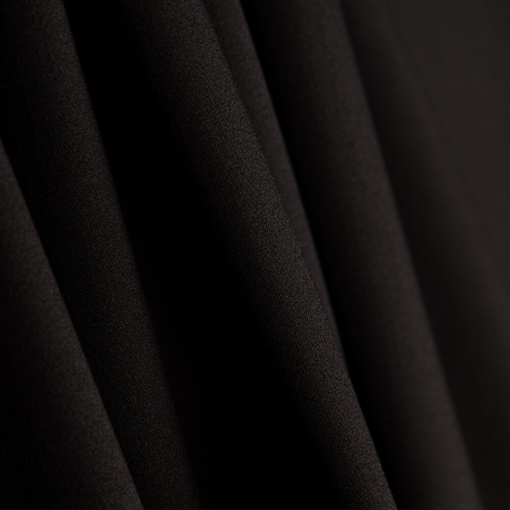 Malha Lycrada Preta Poliéster - Ribes y Casals