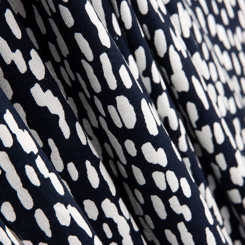 Malha Viscose Salpicada Marinha - Ribes y Casals