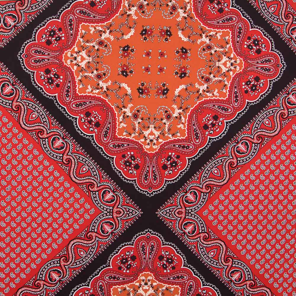 Malha Paisley Patch Terracotta - Ribes y Casals