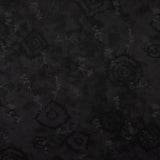 Malha Poliéster Jacquard Preto - Ribes y Casals
