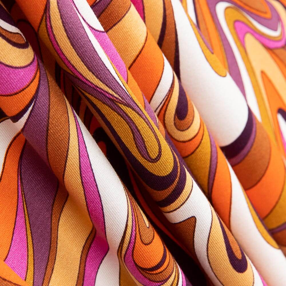 Malha Viscose Paisley Fúcsia - Ribes y Casals