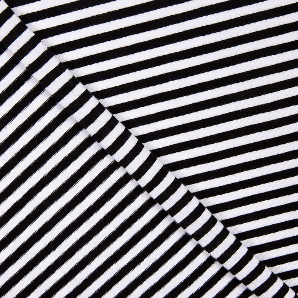 Malha Listrada Mini Preto - Ribes y Casals