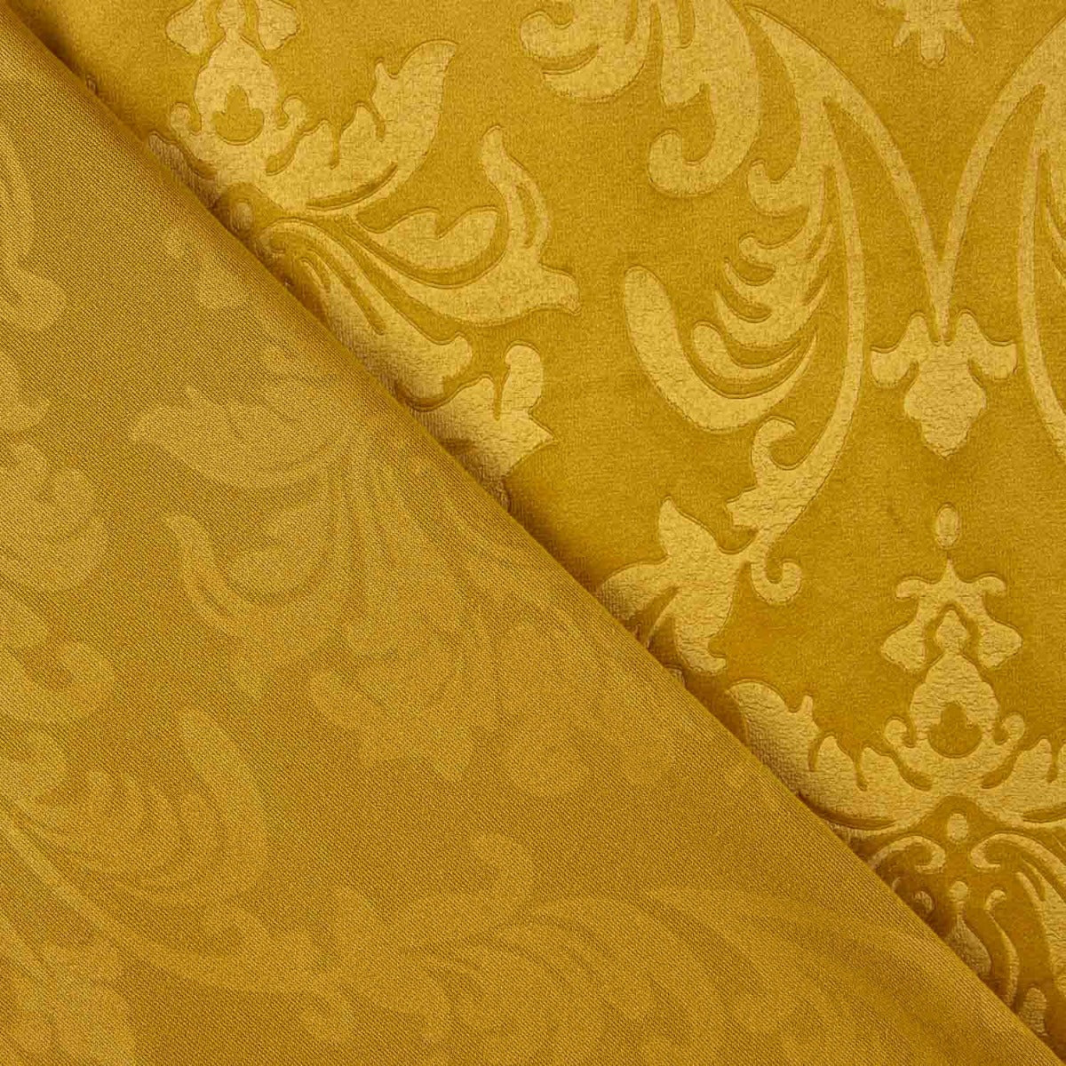 Malha de veludo jacquard com relevo – Dourado - Ribes y Casals