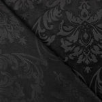 Malha de veludo jacquard com relevo – Preto - Ribes y Casals