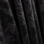 Malha de veludo jacquard com relevo – Preto - Ribes y Casals