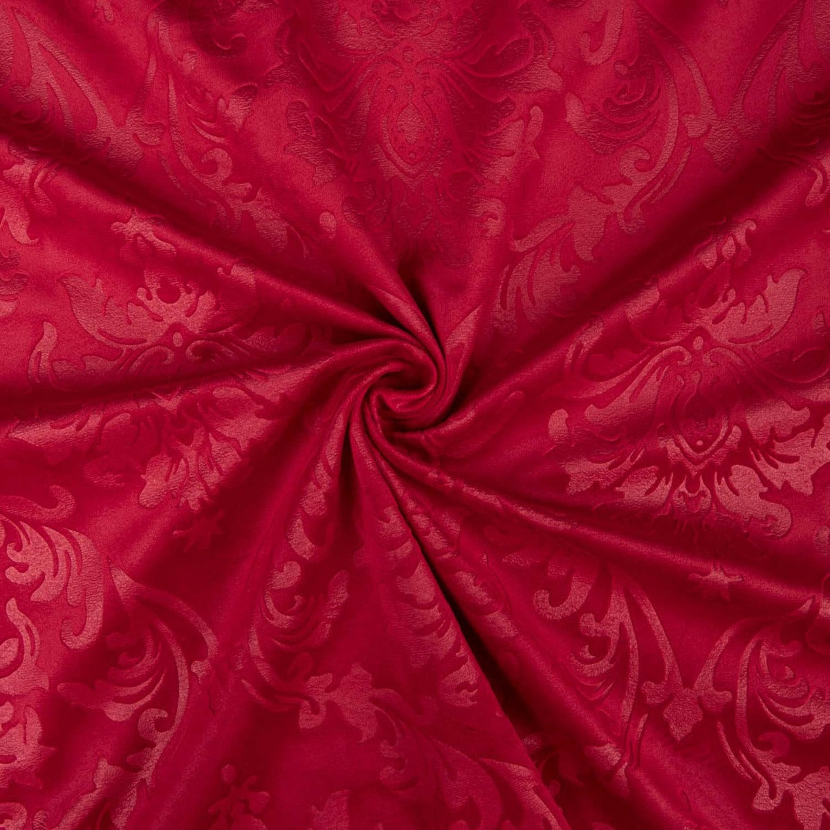 Malha de veludo jacquard em relevo – Vermelho - Ribes y Casals