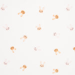 Malha Elástica Coelhinhos Branco - Ribes y Casals