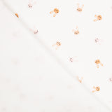 Malha Elástica Coelhinhos Branco - Ribes y Casals